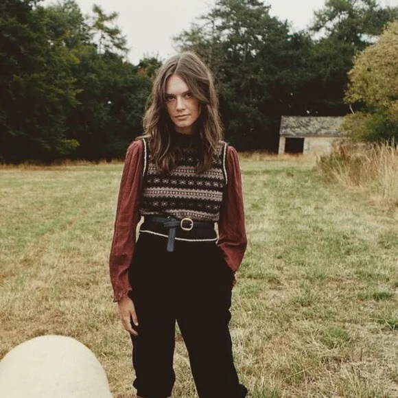DÔEN Aniene Fair Isle Vest - Picture 1 of 5